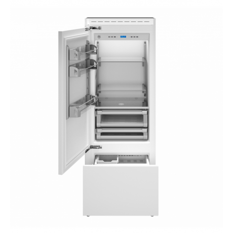 BERTAZZONI REF755BBLXTT/24PRO Εντοιχιζόμενος Ψυγειοκαταψύκτης LUXURY SLOT-IN 75cm Inox